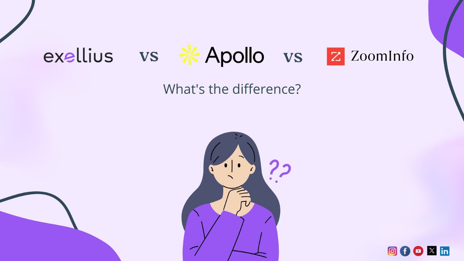 Exellius vs ZoomInfo vs Apollo.io